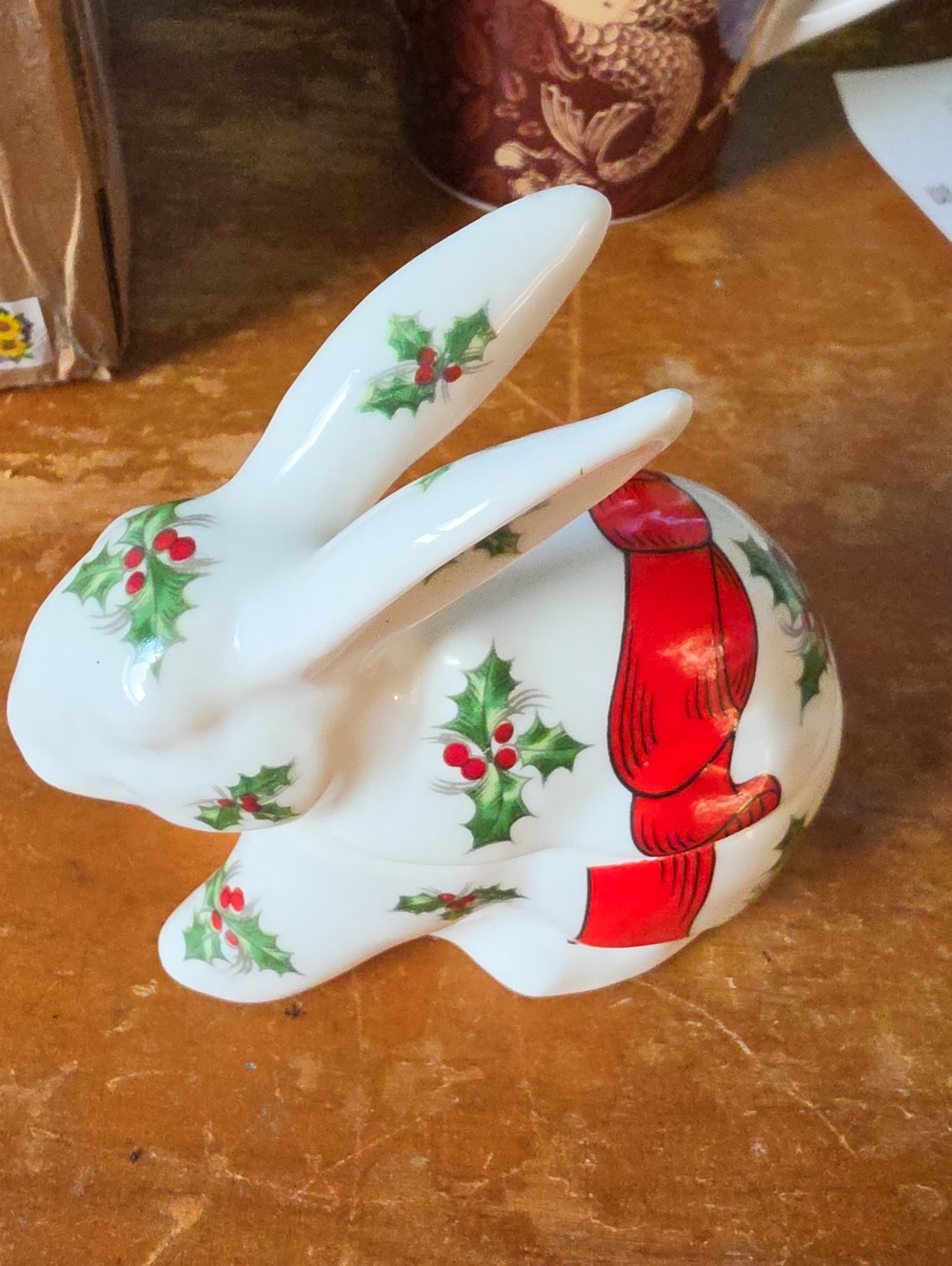 Holly Berry Bunny Dish